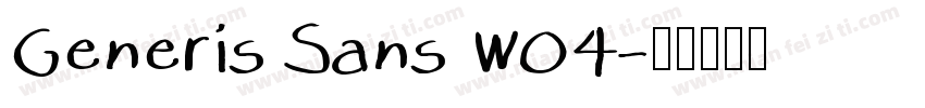 Generis Sans W04字体转换